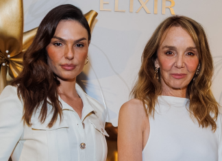 Isis Valverde e atriz francesa de ‘Emily em Paris’ vestem looks brancos para evento de beleza Isis Valverde e Philippine Leroy-Beaulieu (Foto: Clayton Felizardo/Brazil News)