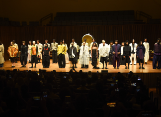 Com tambores e apresentação teatral, Handred leva volumes e referências do Japão ao SPFW Handred (Foto: Andy Santana/Brazil News)