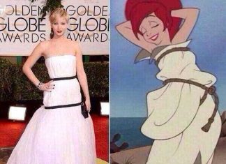 Os 5 erros do vestido de Jennifer Lawrence no Globo de Ouro