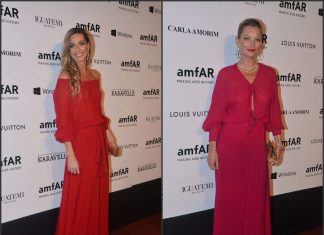 Mariana Weickert e Kate Moss de Saint-Laurent Paris