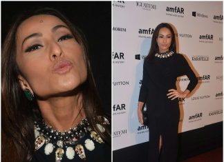 Sabrina Sato de vestido preto Givenchy