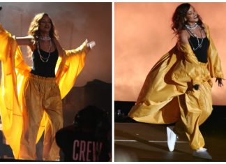 A capa amarela de Rihanna do Rock in Rio