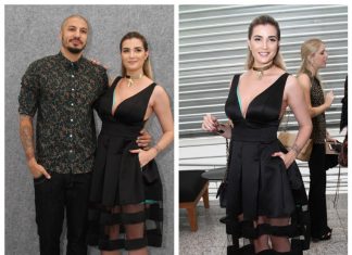 O casal ex-BBB Aline e Fernando de Vivaz e Reserva