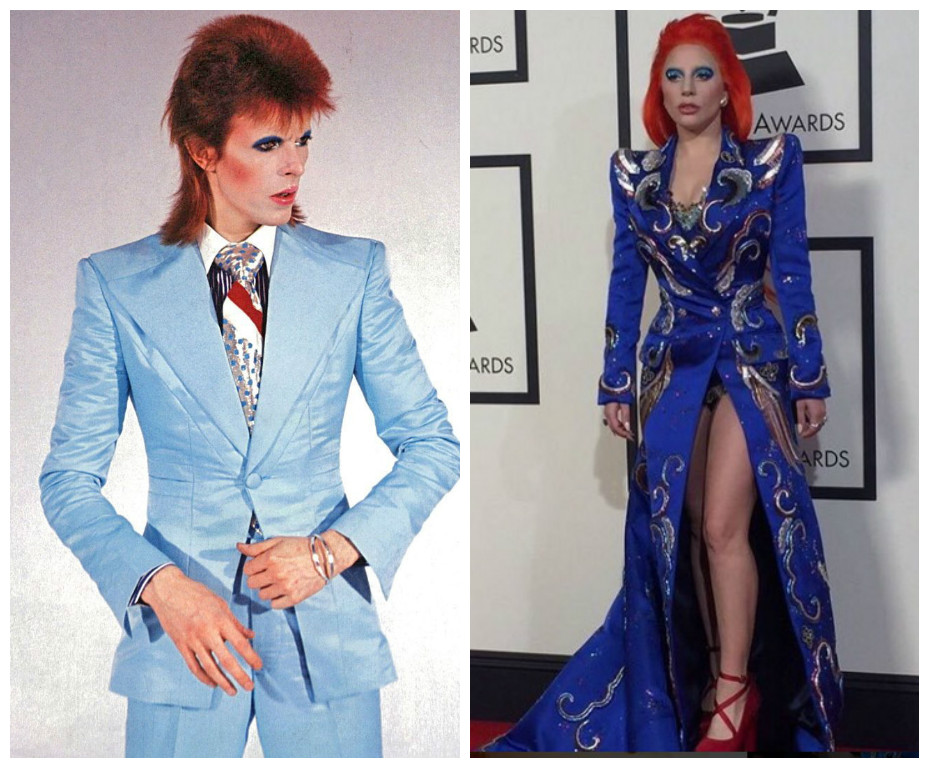 David Bowie e Lady Gaga (Foto: Reprodução)
