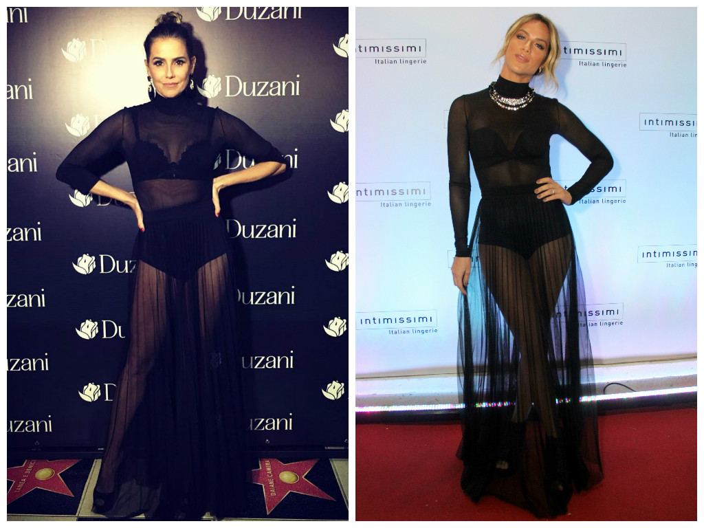 Deborah Secco e Giovanna Ewbank com roupa igual (Fotos: Instagram/Reprodução - AgNews)