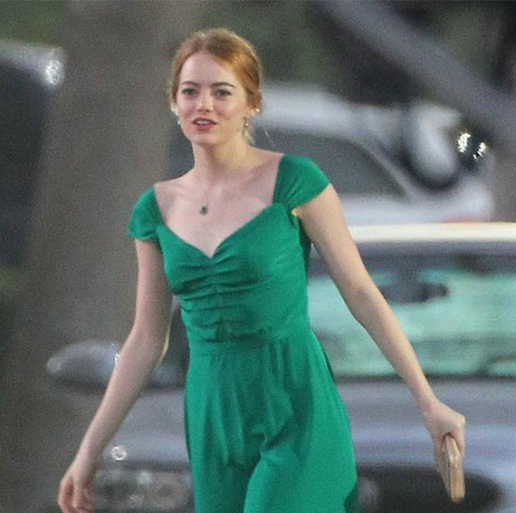 green emerald velvet dress Ema Stone La La land Blue Dress Halter Chiffon Prom Dress  Hoprom