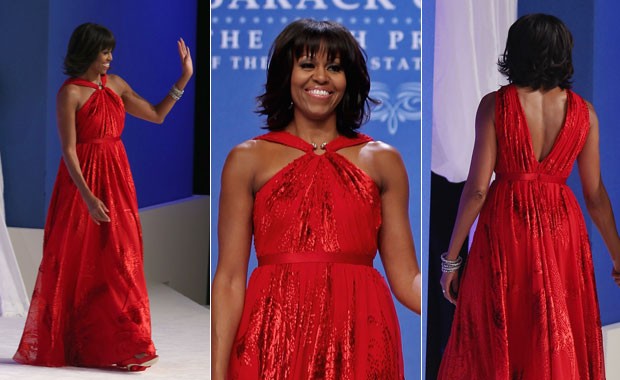 Michelle Obama no Baile Inaugural de 2013 (Foto: Reprdoução/Instagram)