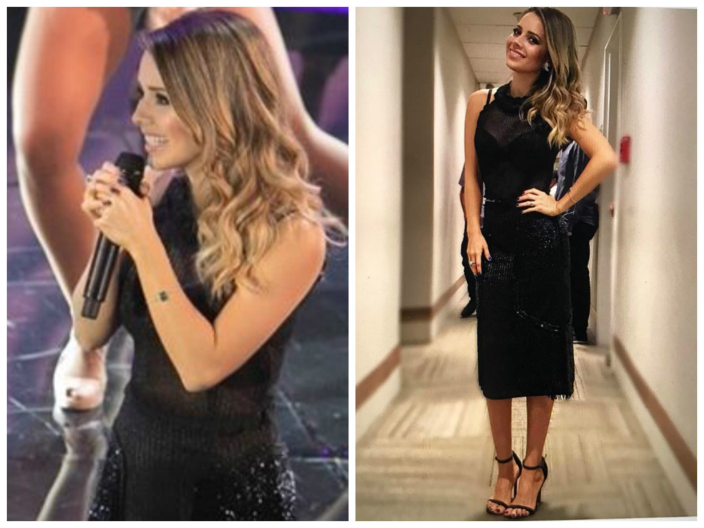 Sandy no "Domingão do Faustão" (Fotos: Instagram/Reprodução)