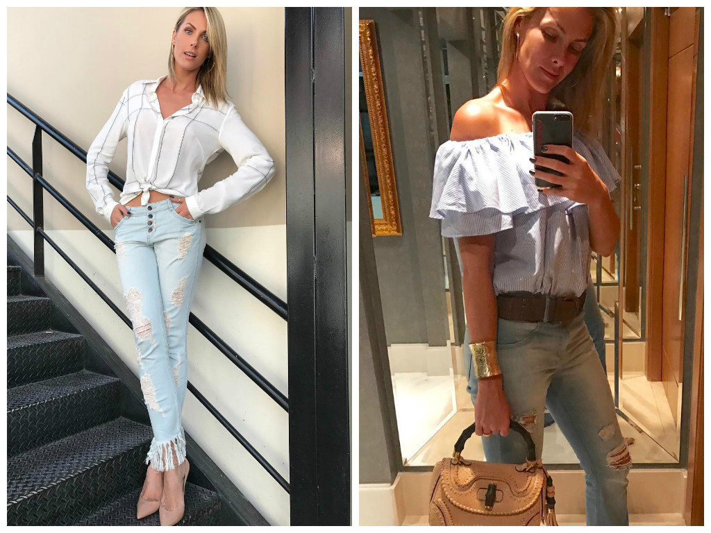 Ana Hickmann de jeans destroyed (Fotos: Instagram/Reprodução)