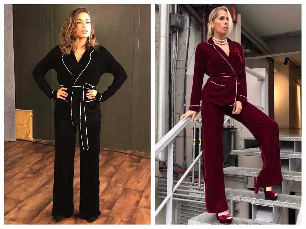 Anitta e Adriane Galisteu com pijama da Loft 747 (Reprodução/Instagram)