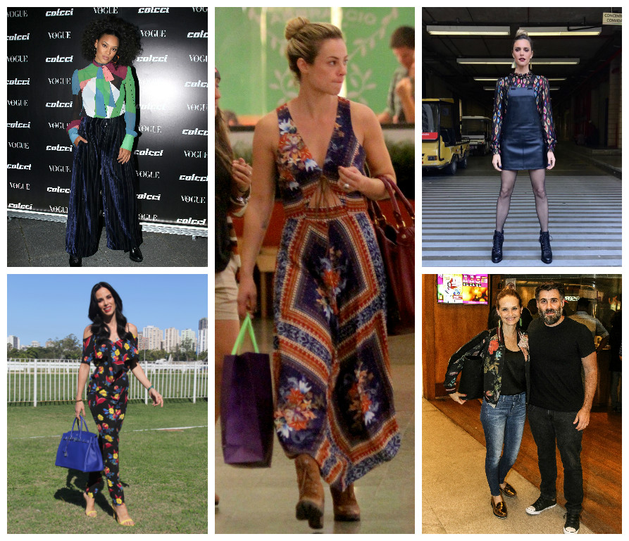 Famosas com looks estampados (Fotos: AgNews/Reprodução/Instagram)