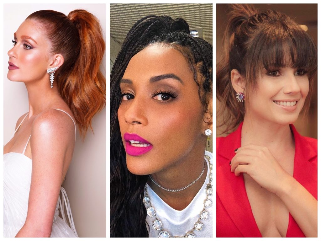Famosas apostam em rabo de cavalo alto (Fotos: Instagram/Reprodução)