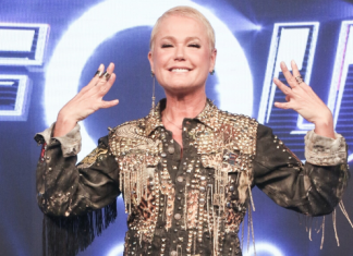 Xuxa e mais apostam em looks com brilho: veja erros e acertos Xuxa (Foto: Lucas Ramos/AgNews)