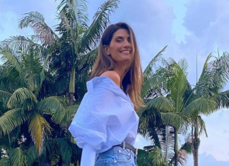 Isabella Fiorentino põe camisa no combo shorts jeans + tênis Isabella Fiorentino (Foto: Reprodução/Instagram/@isabellafiorentino)