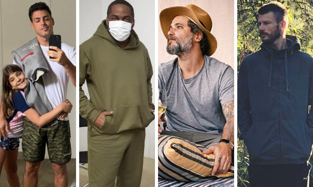 Cauã, Lázaro, Bruno e Rodrigo Dia dos Pais (Fotos: Instagram/Reprodução)