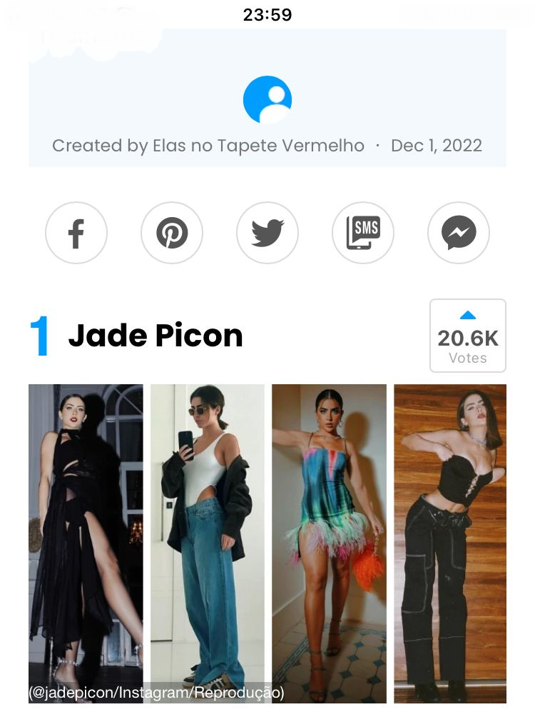 Jade Picon (Foto: Elas no Tapete Vermelho/Reprodução)