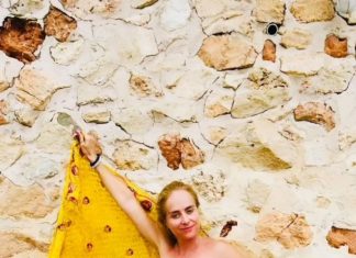 Maiô com franjas de Angélica alonga as pernas e realça os seios Angélica (Foto: Reprodução/Instagram)