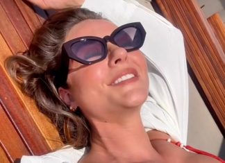 Paolla Oliveira reflete sobre o verão com maiô de R$ 129,99 Paolla Oliveira (Foto: Reprodução/Instagram)