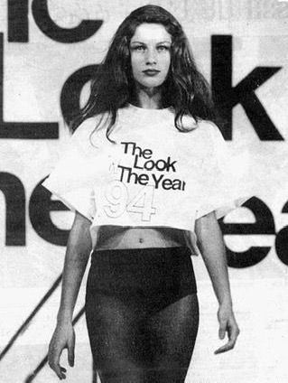 Gisele Bündchen no concurso em 1994 (Foto: Divulgação)